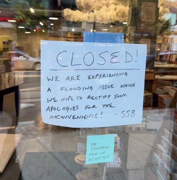 Solid State Books on H Street has had to temporarily close due to a Flooding issue. Here are some ways to show them some love — PoPville DC, Amarillo Business news
